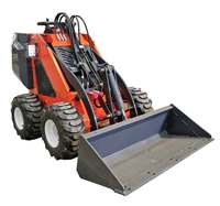 HT320 Mini Skid Loader dengan Track Bucket & Backhoe-Efisiensi Tinggi