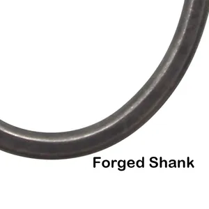 20 cái/hộp cá chép câu cá mạnh mẽ đường cong Shank móc PTFE lớp phủ kim thẳng điểm giả mạo Shank mắt móc cho cá chép câu cá giải quyết - Product Image 6