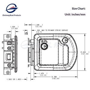 Serrure de <span class=keywords><strong>porte</strong></span> de <span class=keywords><strong>camping</strong></span>-<span class=keywords><strong>car</strong></span> de luxe léger en alliage de zinc, mécanique, pour panneau traversant intérieur/extérieur, vente en gros d'usine - Product Image 4