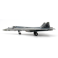 Modèle d'avion Su-57 à l'échelle 1/72, modèle moderne en métal et mousse, simulation de bombardier, chasseur en alliage, nouveauté créative, décoration de bureau