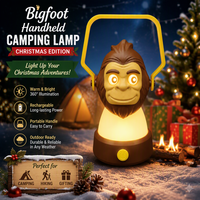 Lampe de nuit rechargeable Bigfoot, lampe de camping LED à 3 modes, lampe de table portable avec batterie externe 2400 mAh pour chambre d'enfant