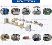 XINTU Lini Produksi Elektrik Otomatis Penuh untuk Kertas/Logam/Barel/Karton Pengemasan/Pembongkaran/Penyegelan/Penumpukan Makanan & Minuman