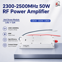 Modul Penguat Daya GaN 50W 2300-2500MHz yang Dapat Disesuaikan, Modul Interferensi Sinyal FPV Anti-drone dengan Isolator