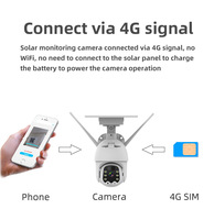Entegre Dış Mekan Güneş Enerjili Pil Kamera 1080P HD 2MP IP65 Su Geçirmez Düşük Güçlü 4G WIFI CCTV Güvenlik Kamerası Bahçe ve Ev İçin