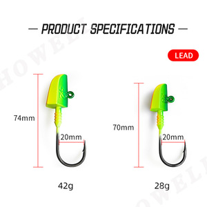 14g 28g 42g 56g không trượt lớn gram nặng câu cá móc - Product Image 4