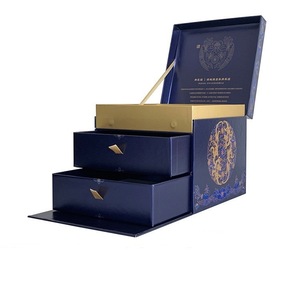 Caja de Regalo Personalizable con Tapa Abatible y Doble Apertura, Cuadrada, de <span class=keywords><strong>Papel</strong></span> Mate, con Relieve, Modelo 541, para Productos de Cuidado de la Piel, Té y Pastel Lunar - Product Image 5