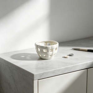 Cesta Tejida Amic con Diseño de Tejido Abierto para Almacenamiento en Mesa del Hogar, para Llaves, Joyas, Cosméticos, Organizador Moderno Minimalista - Product Image 2
