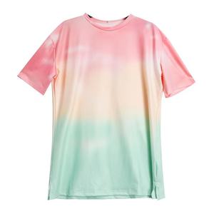 High Quality Plus Size Tie Dyeing T Shirt New Design Custom Printed t Shirts Screen Printing Butterfly Womens Graphic t Shirts - Product Image 1
