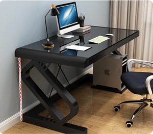 YQ JENMW <span class=keywords><strong>bureau</strong></span> d'ordinateur à domicile <span class=keywords><strong>bureau</strong></span> de jeu en <span class=keywords><strong>verre</strong></span> trempé avec <span class=keywords><strong>plateau</strong></span> de clavier - Product Image 2