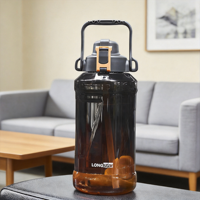 Bouteille d'eau réutilisable Longstar moderne, anti-fuite, sans BPA, 2L, écologique, avec couvercle, pour les exercices en plein air