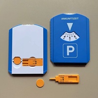 Minuterie multifonction en plastique pour disque de stationnement avec grattoir à glace et jeton d'achat Jauge de profondeur de pneu en plastique pour promotion