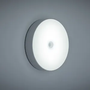 Pir sensor de corpo escada quarto luz noturna, carregado por bateria iluminação de led para armários