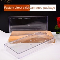 Couvercle acrylique transparent grande boîte en plastique plate Cordyceps affichage de spécialité vide Dendrobium Ginseng boîte-cadeau industries alimentaires