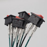 Interrupteur électrique de bricolage, harnais de fil, interrupteur à bascule imperméable, 12V 24V 250V AC