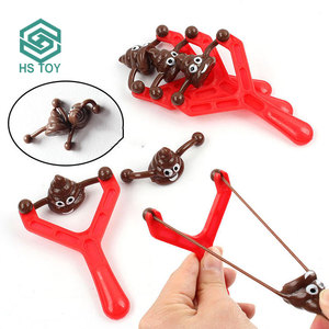 HS gros Smiley caca fronde jouets en plastique volant mur escalade jouets tir catapulte jeux pour enfants - Product Image 3