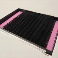 Kit Bulu Mata 3D D Curl Super Lembut Bahan PBT Dapat Digunakan Kembali dengan Tray Bulu Mata