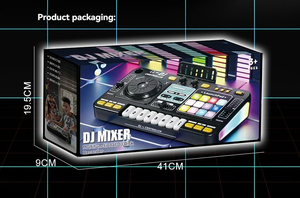 เครื่องดนตรีสำหรับเด็กพร้อมไมโครโฟนของเล่นเพื่อการศึกษาเครื่องเล่นดีเจบลูทูธอเนกประสงค์เครื่องควบคุมแบบมิกซ์ - Product Image 2