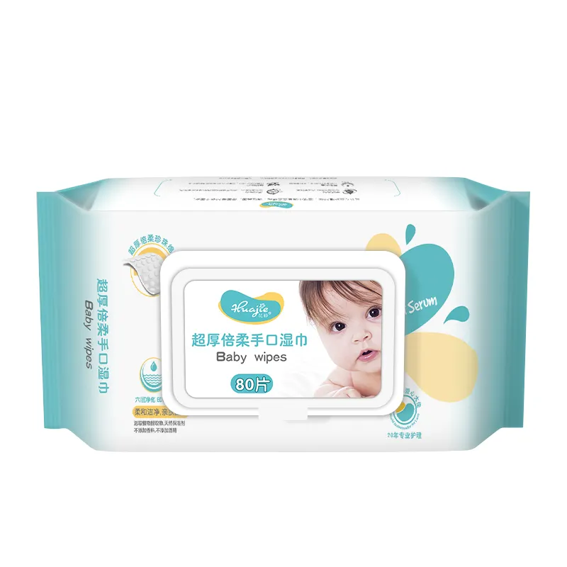 Lingettes humides pour bébé personnalisées tissu non tissé Spunlace eau pour bébé soins de la peau nature lingettes pour bébé bio OEM