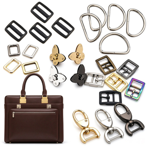 Kit complet de quincaillerie personnalisée en alliage de zinc pour sacs : fermoir rotatif, anneau en D, mousqueton pivotant pour personnalisation de sacs à main et pochettes pour femmes, OEM ODM - Product Image 3