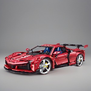 10623 SF90 Remote Control Educational High-Difficulty Assembly Supercar Building <b>Block</b> Toy Model Gift - Product Image 5
