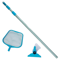 Kit d'entretien pour piscine pour enfants en PVC, avec épuisette et aspirateur, modèle 28002