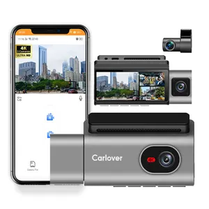 Carlover 4k Wifi 3 obiettivo Dash Cam auto DVR visione notturna WiFi G-sensore 24H Monitor parcheggio 4k Dashcam
