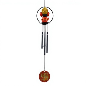 Ganesh 90MM Wind <b>Chime</b> PVC/ABS Material Modern Decorative Hanging <b>Bell</b> Spiritual Feng Shui Home Office Decor - Product Image 3