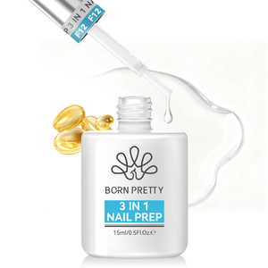 BORN PRETTY 15ML Deshidratador y Prebase para <span class=keywords><strong>Uñas</strong></span> 3 en 1, Preparación Nutritiva para <span class=keywords><strong>Uñas</strong></span> de Gel, Secado Rápido, Adhesivo de Proteína Superior, Salón Spa - Product Image 1