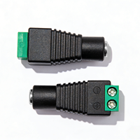 5,5x2,1mm stroomadapter 12V 10A nominaal 5,5*2,1mm DC mannelijke vrouwelijke stroomadapterconnector IP55 hoge stabiliteit koperen kabelboom
