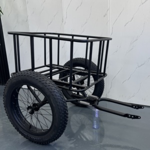 Accesorios para <span class=keywords><strong>Bicicleta</strong></span> Eléctrica ADN-KM200, <span class=keywords><strong>Remolque</strong></span> Trasero 670L, Asistente <span class=keywords><strong>de</strong></span> Viaje, 20 km/h, <span class=keywords><strong>Remolque</strong></span> <span class=keywords><strong>de</strong></span> Almacenamiento para Compras, Neumático 20*4.0, Marco <span class=keywords><strong>de</strong></span> Hierro - Product Image 3