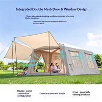 Tente gonflable de 12 mètres carrés, tente de camping imperméable, grande tente familiale quatre saisons pour le camping en plein air, en forêt, sur la plage