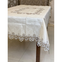 Nappe de table en dentelle de tissu européen d'usine nappe de table basse rectangulaire en gros