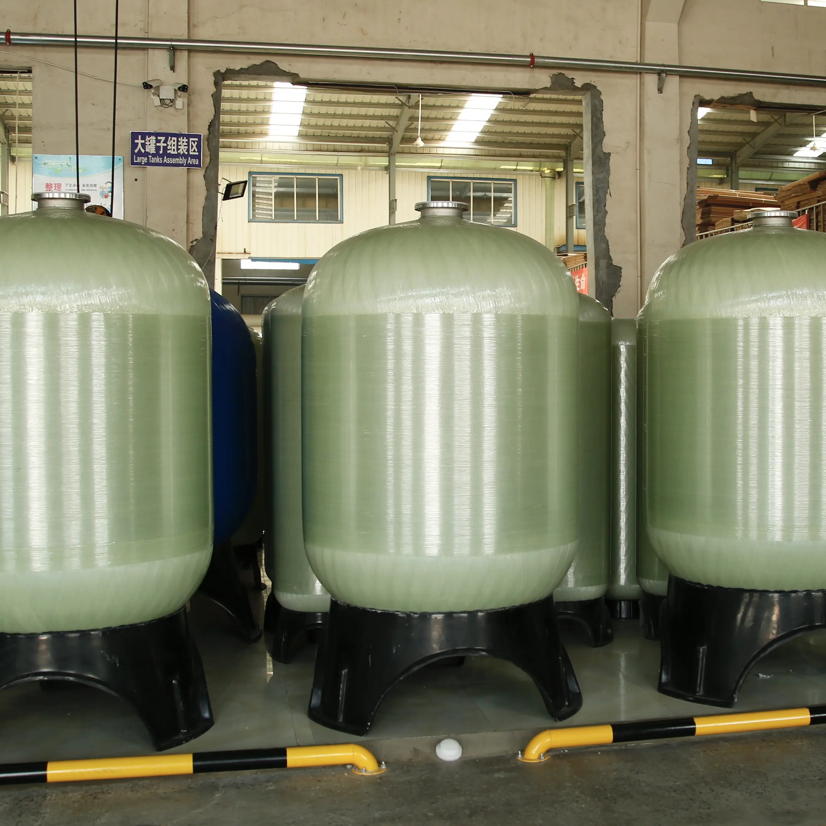 110L FRP tank aktif karbon filtre tank reçine yumuşatma ekipmanları
