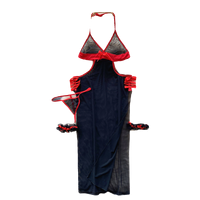 Robe d'été sans manches en maille ajourée pour femme