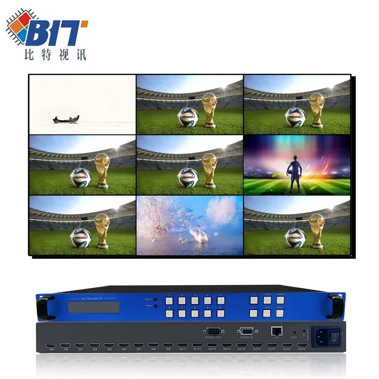 Hỗ Trợ OEM 9-In-9-Out 8X8 HDMI Ma Trận 3D <span class=keywords><strong>Video</strong></span> 4K X 2K <span class=keywords><strong>Âm</strong></span> <span class=keywords><strong>Thanh</strong></span> Hdmi Ma Trận Switcher