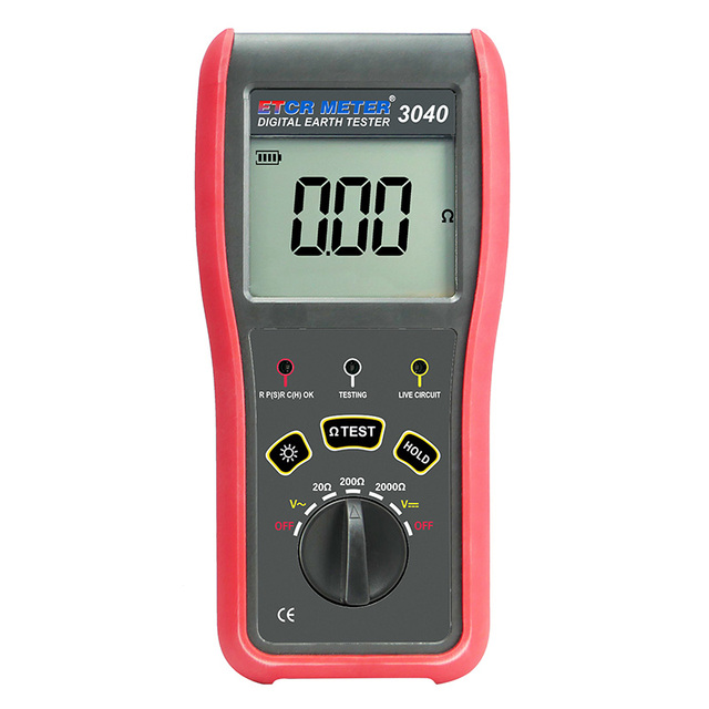 ETCR Earth Resistance/Soil Resistivity Tester Electronic Earth Meter Digital Earth Resistance Meter