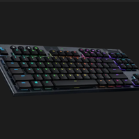 Clavier mécanique programmable Logitech G913 sans fil/filaire trois modes TKL 87 touches ultra-plat RGB pour jeux à profil bas
