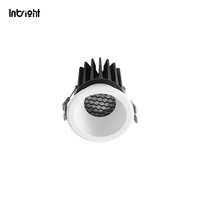 Spot LED encastré IP65 avec lentille réflectrice optionnelle pour éclairage de couloir d'hôtel et SPA