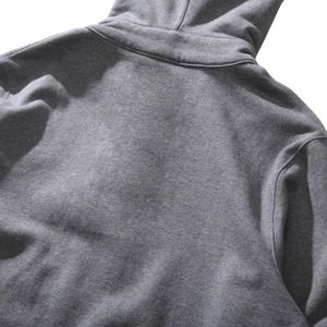 Street Casual Cotton Collar Button Drop Shoulder Loose Mens Hoodie Customized Logo No Drawstring Oversized Men's Hoodies - Product Image 6