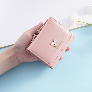Cartera Corta de Gran Capacidad para Mujer, con Cierre de Mariposa, Múltiples Ranuras para Tarjetas, Monedero Triple, Diseño de Dibujos Animados - Product Image 5