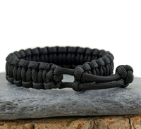 Bracelets en paracorde multifonctionnels réglables faits à la main pour le camping, l'aventure, la survie en plein air, pour hommes, sans boucle