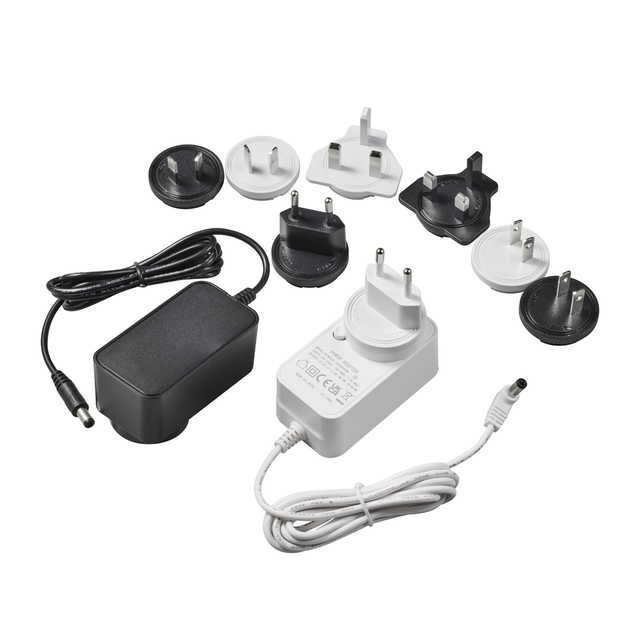 36W 12V 3A 24V 1.5A DC Plug PC CE FCC KC PSE SAA RCM UKCA Certified Interchangeable Plugs Universal Travel Power Adapter 2-Year