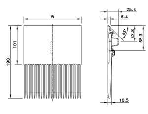 Cinta transportadora Peine Placa de transición Ingeniería Cadena de correa de malla plástica - Product Image 2