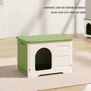 High Luxury Pet House Cat Kennel All Enclosed Pet Kennel Four-season Versatility Wind And Rain Outdoor Dog House Cat Villa