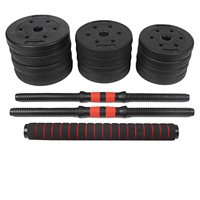 Ensemble d'haltères réglables OEM 20 kg anti-roulement pour entraînement fitness à domicile avec barre de connexion pour hommes et femmes 15 kg