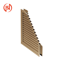 Profilé d'extrusion en aluminium 6063 T5, lame en aluminium profilée pour pare-soleil de façade et toit de pergola