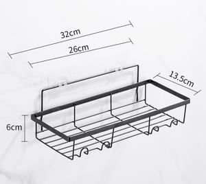 Étagères de salle de bain murales en acier inoxydable/acier/fer, installation en coin, imperméables, durables, accessoires combinés - Product Image 6