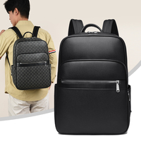 Sac à dos en cuir PU pour homme, idéal pour les affaires, les voyages, l'université et l'école