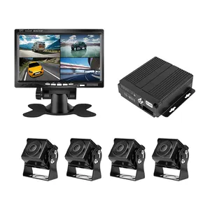 4 Cameras Vehicle Travelling Data Recorder Monitor AHD System for Truck, Bus, Coach