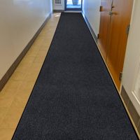 Tapis d'entrée antidérapant en PVC à rayures, résistant, anti-poussière, lavable, sur mesure pour hôtel, hôpital
